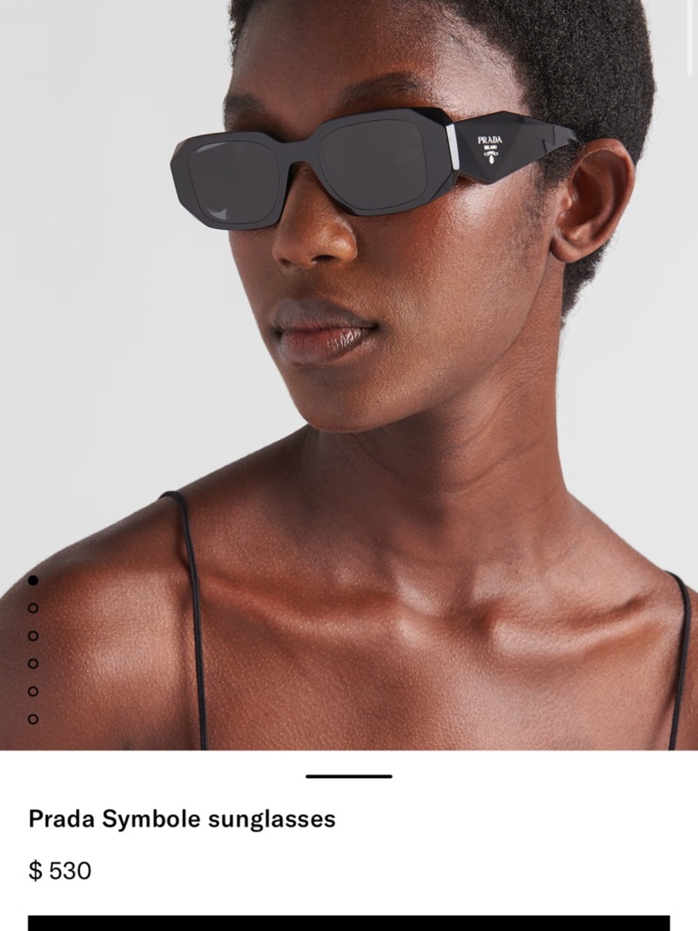 Prada Black Symbole Sunglasses